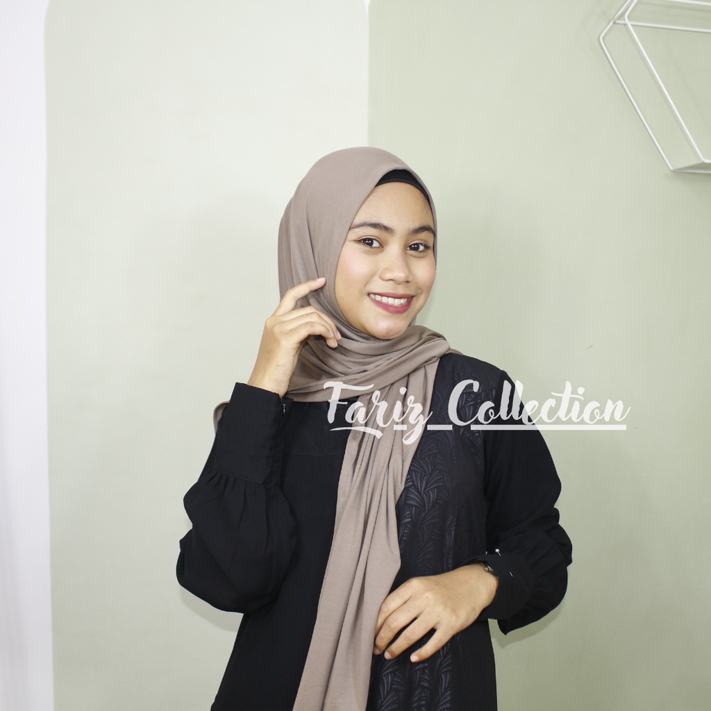 Jilbab Segitiga Instant Jersey Pad Premium