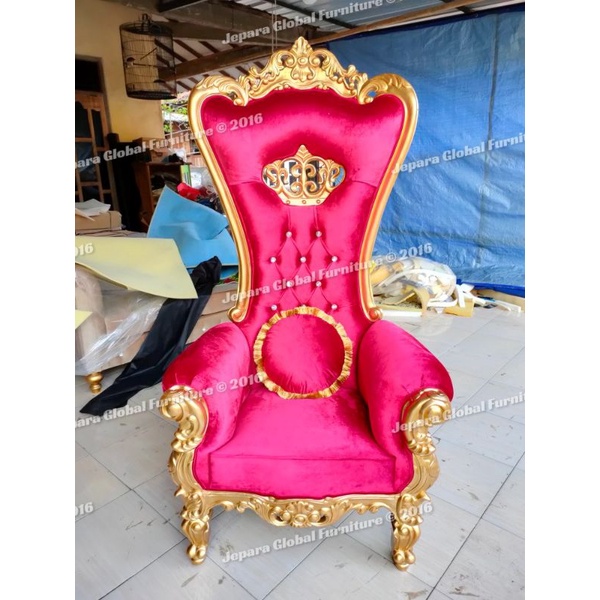 REAL PICT  Kursi sofa ukir single syahrini King FREE BANTAL (kursi sofa ukir,kursi sofa duco,kursi m