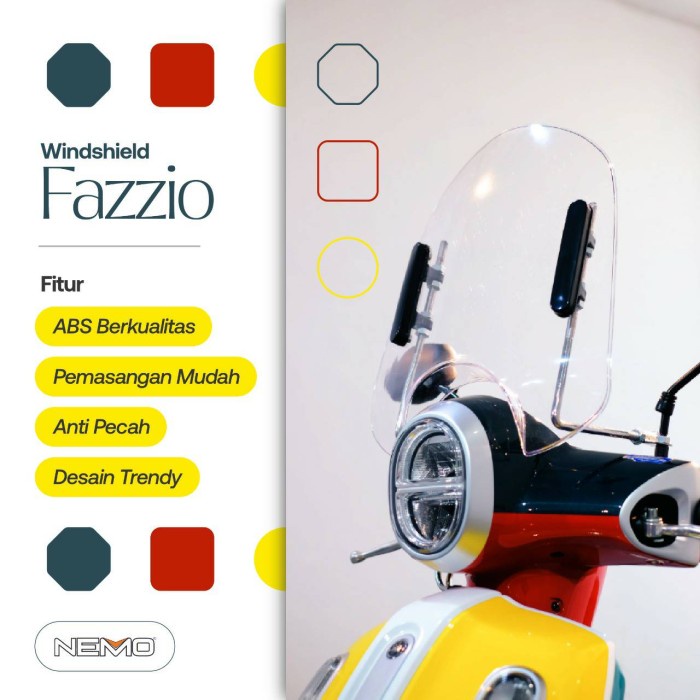 NEMO Windshield / Visor Tipe Alfa Yamaha Fazzio