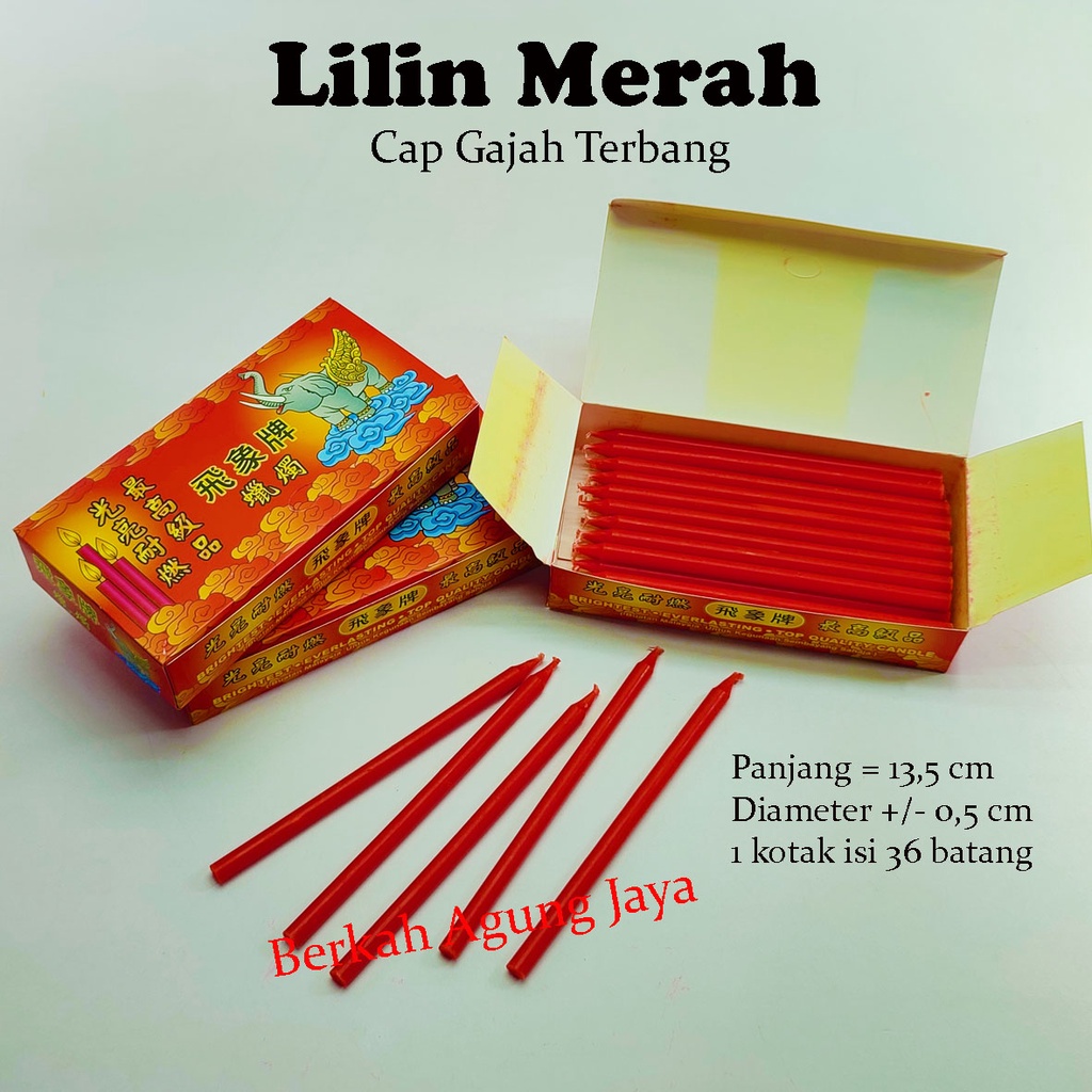 Lilin Merah Cap Gajah Terbang