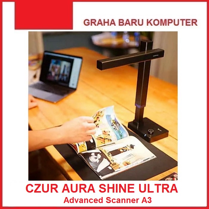CZUR Shine Ultra Smart Document Scanner A3 Mac Windows Dokumen