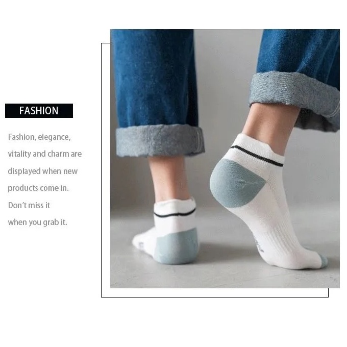 ⭐️𝐈𝐇𝐒 𝟒𝟖𝟓 𝐋𝐚𝐦𝐩𝐮𝐧𝐠⭐️Kaos Kaki Wanita Pria Fashion Korea Kaos Kaki Sport Pendek Ankle Socks Unisex