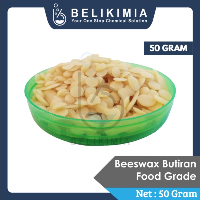 Beeswax Organik Butiran - Lilin Lebah Cosmetic Grade - 50 Gram