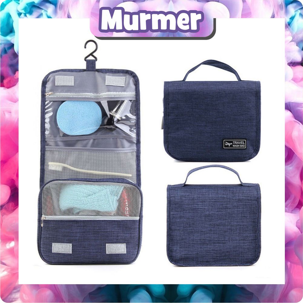 MurmerOfficial Tas Kosmetik Perjalanan Wanita Serbaguna Lipat Tas Penyimpanan Cuci Tahan Air W183