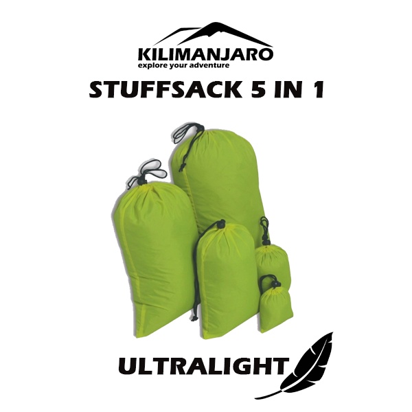 Kilimanjaro Stuff Sack 5 in 1 Kantung Jaket &amp; Kantung Serut Stuffsack - Kantung Organizer