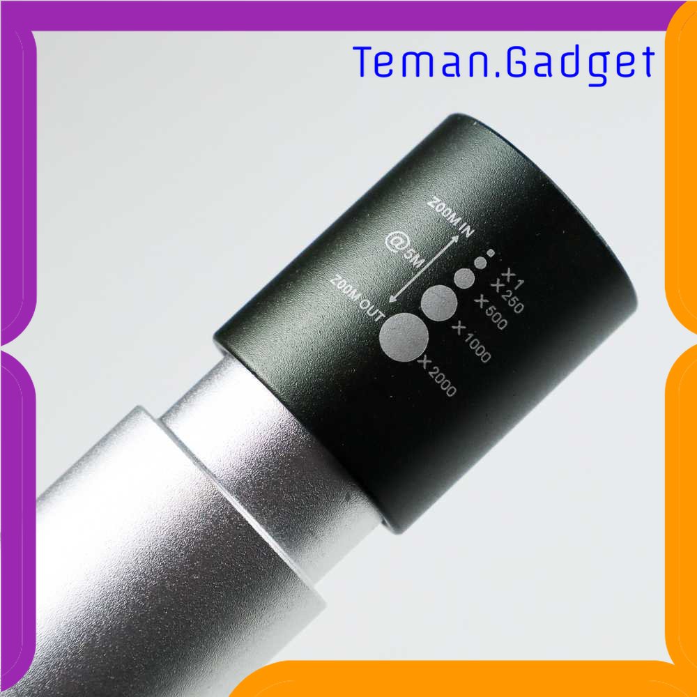 TG-SNT TaffLED Senter LED Mini USB Rechargeable  XM-L T6 1200mAh - CH1463