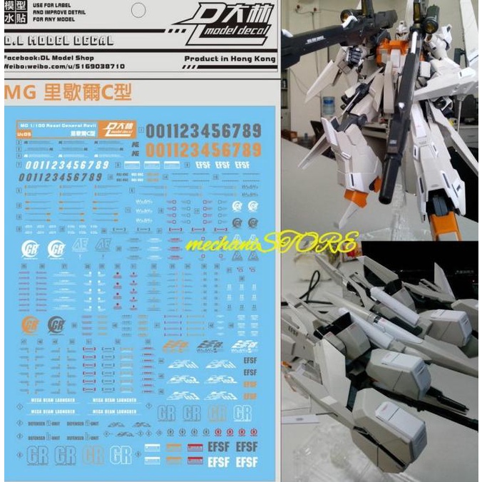 Dl Model Decal Mg Rezel Type C (Defender B Unit)