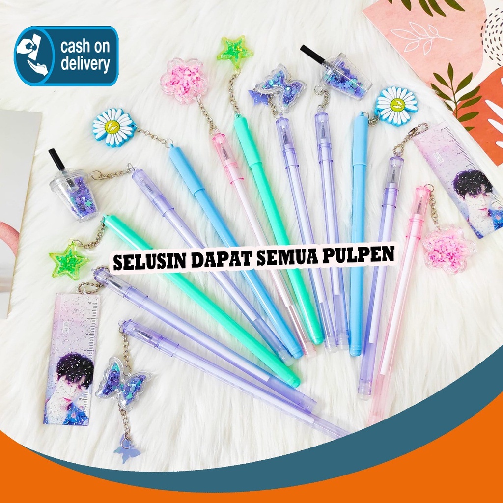 

SELUSIN PULPEN GANTUNGAN BULAN SABIT PEN RANDOM ISI 12 PCS PCS PEN GEL PENA MANIK MANIK KARAKTER BOLPEN UNIK LUCU
