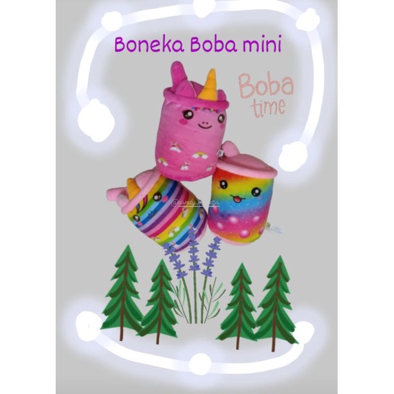 Boneka Boba Mini / Boba Bubble Milk Tea Brown / Boneka Mini