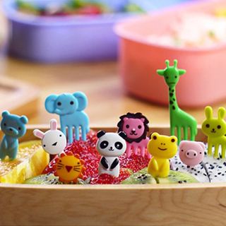 IKILOSHOP Tusukan Buah Karakter Anak Garpu Mini Bekal Bento Food