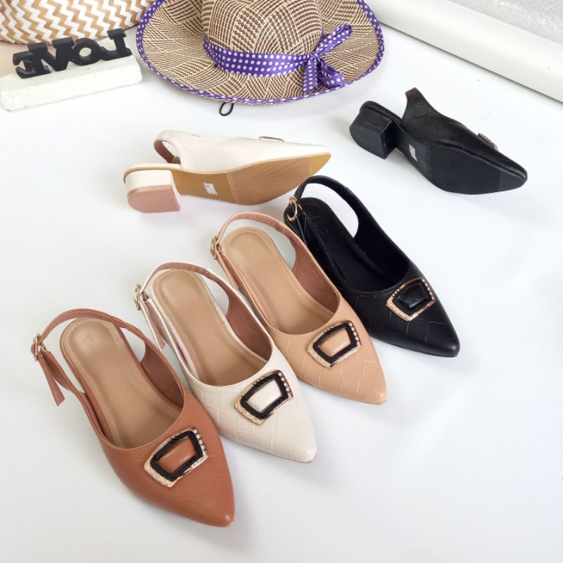 Vinale Blaira Mules | Sandal Mules Wanita | Mules Wanita Daily | Sandal Mules Casual