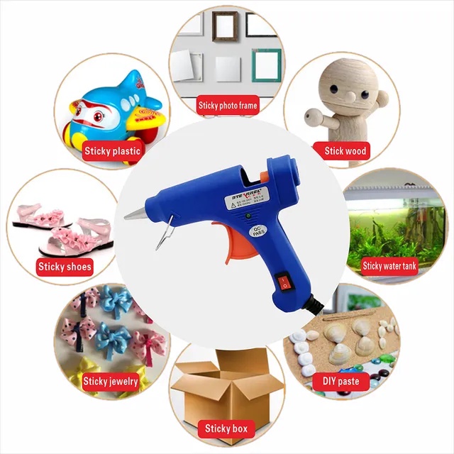 Lem Tembak Hot Melt Glue Gun Kenmaster 15 Watt Bonus 2 Batang Glue Stick