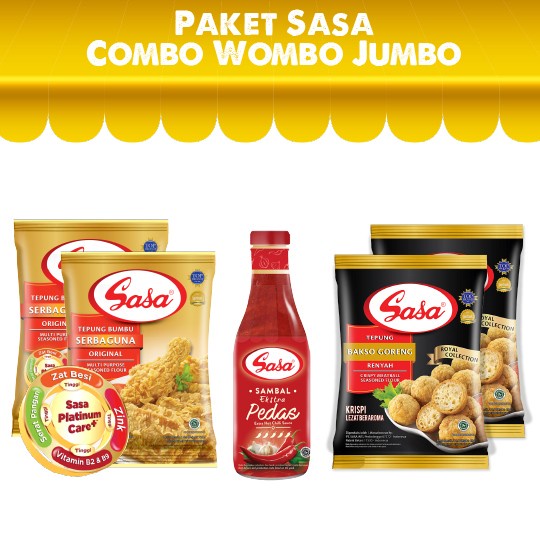

[BISA COD] SASA Paket Combo Wombo Jumbo