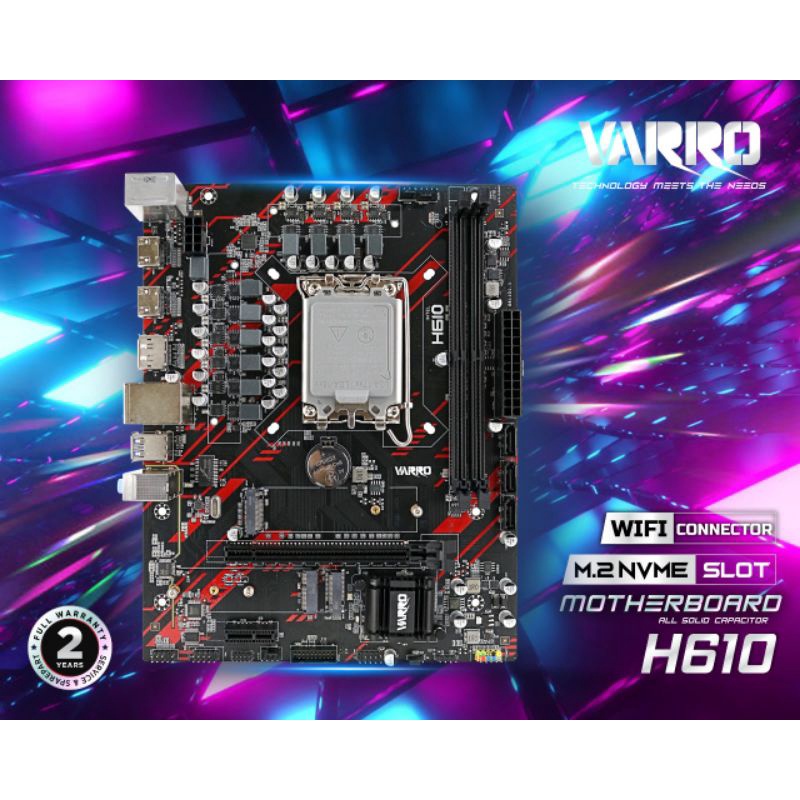 MOTHERBOARD VARRO H610 SUPPORT NVME