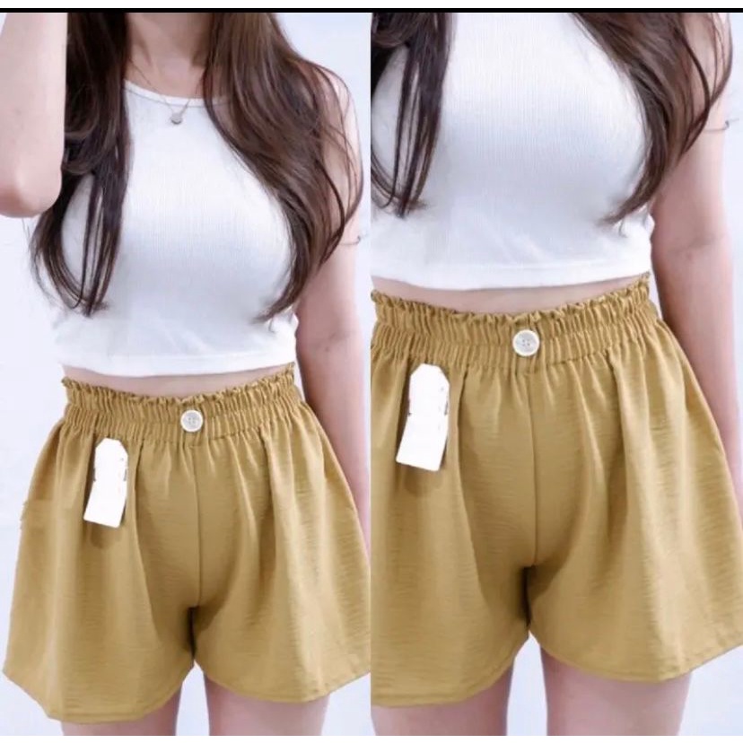 CHACHA HOTPANTS CELANA PENDEK WANITA PREMIUM AIRFLOW CRINCKLE DEODORA RAYON / CELANA PENDEK HOTPANTS