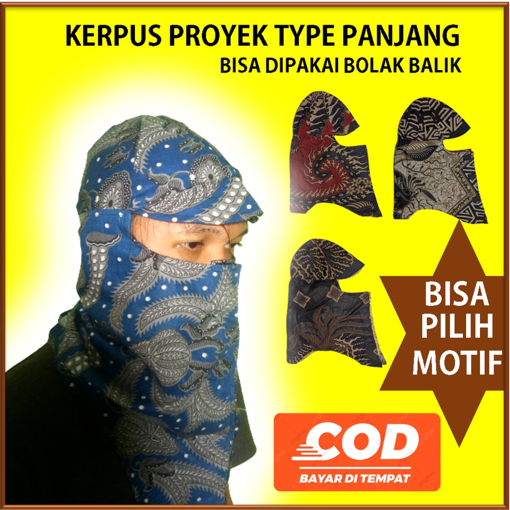 Jual Topi Jepang Kerpus Proyek Las SEBO Mancing Motif Batik Bahan Katun ...