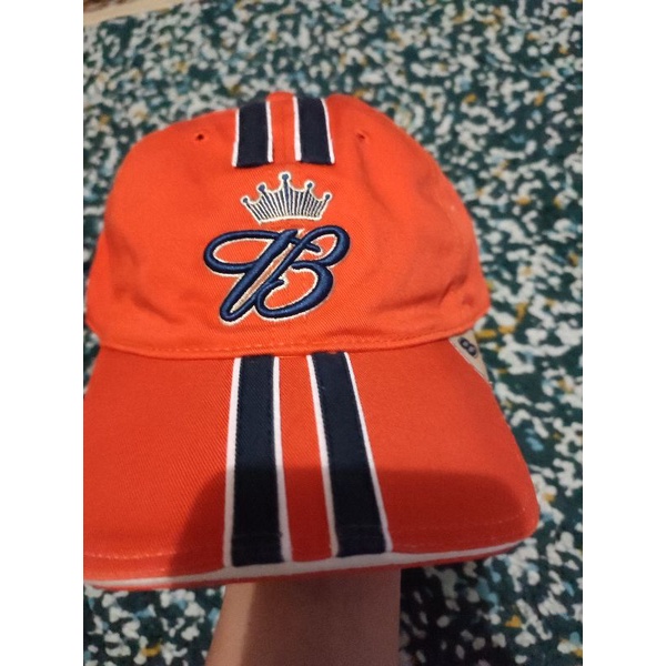 Topi Nascar Budweiser orange