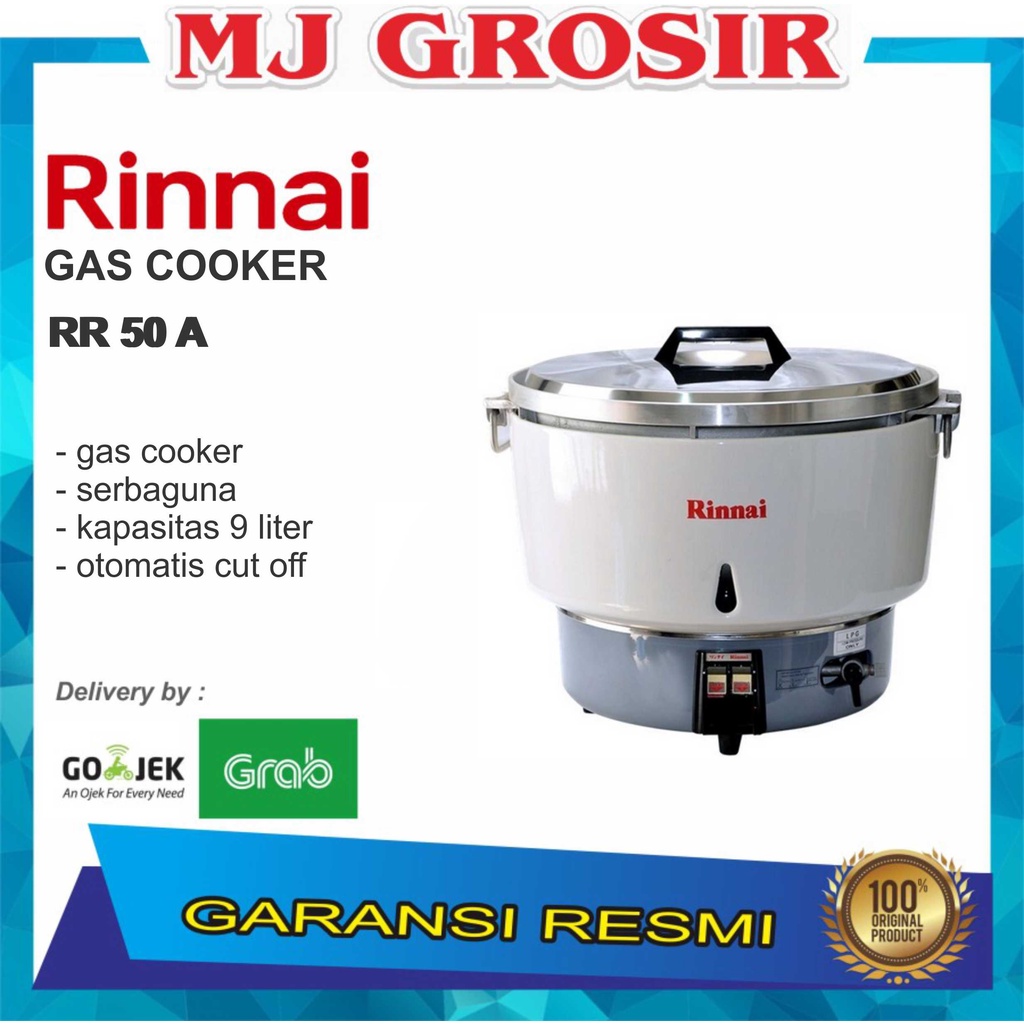 rinnai gas cooker rr 50a 9 liter