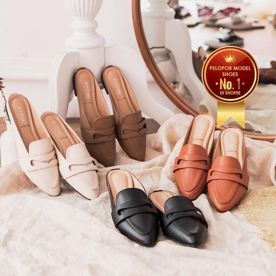 Ayomichan - Flat Shoes AYOMI Leona AYM433 Flat wanita ‣ TN.27Ja23ᴼ
