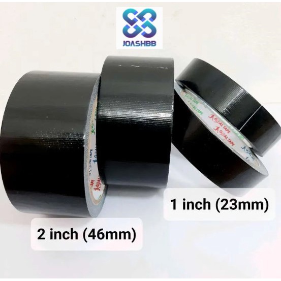 LAKBAN KAIN CLOTH TAPE HITAM 2&quot;inch 1&quot;inch x 8 meter Goaltape PREMIUM QUALITY