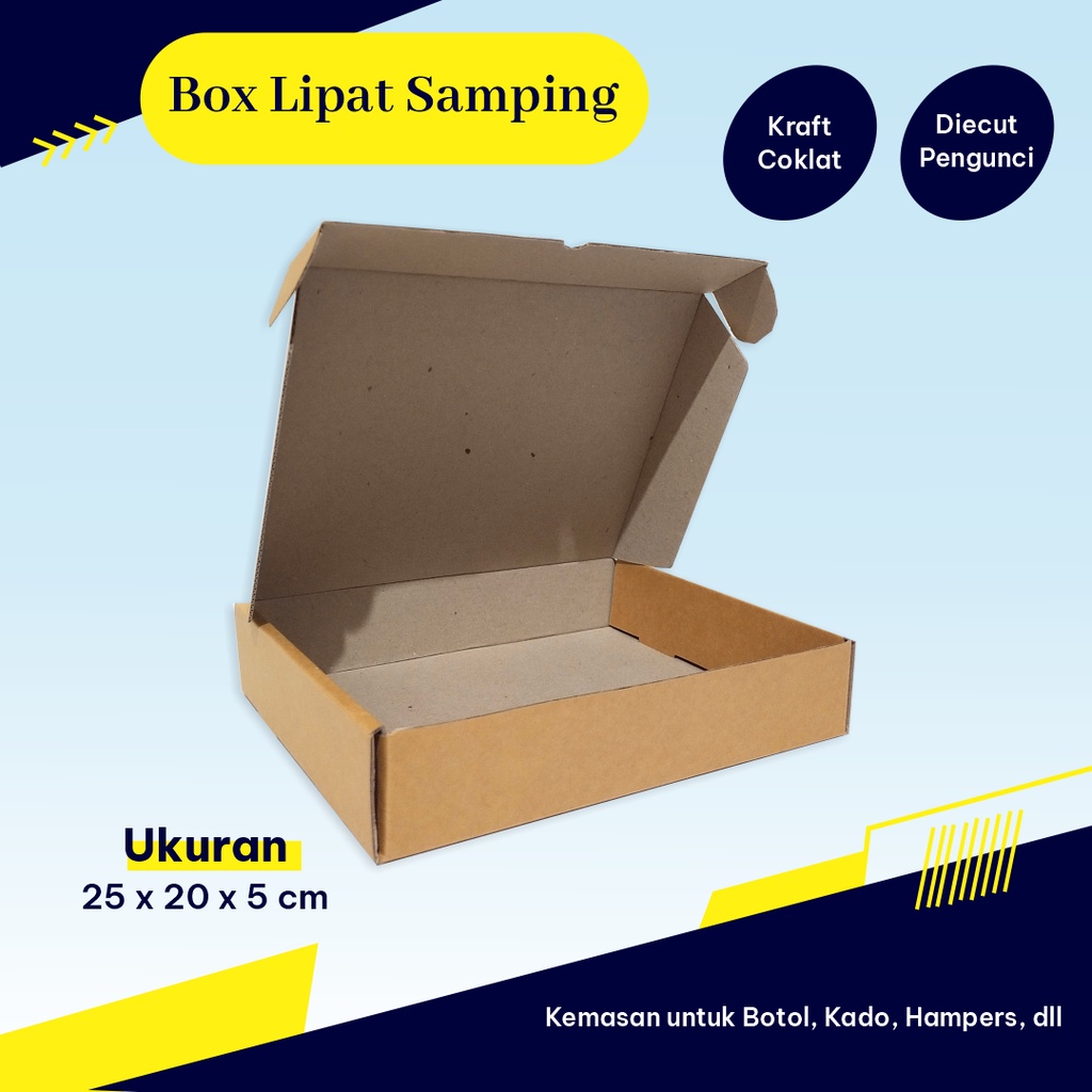 

Kardus/Box DC LS 25 x 20 x 5 cm - Boxbaju/Boxpigora/Giftbox/Custombox/Customdesain/Customukuran