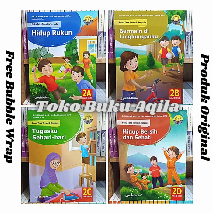 Paket Tematik Terpadu 2A 2B 2C 2D Yudhistira K13 Revisi Kelas 2 SD