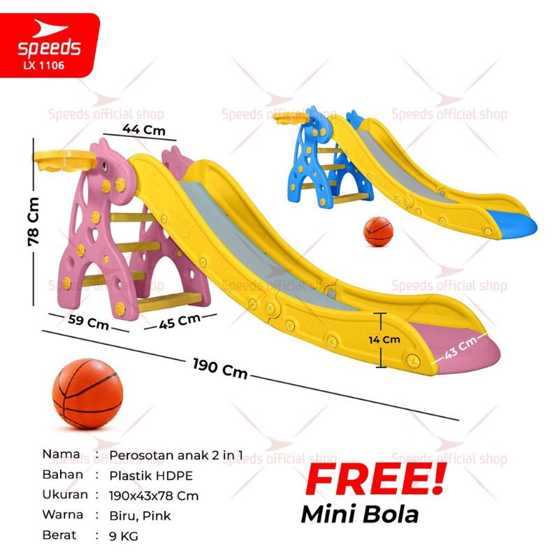 Perosotan Slide 2in1 M1106/mainan anak perosotan