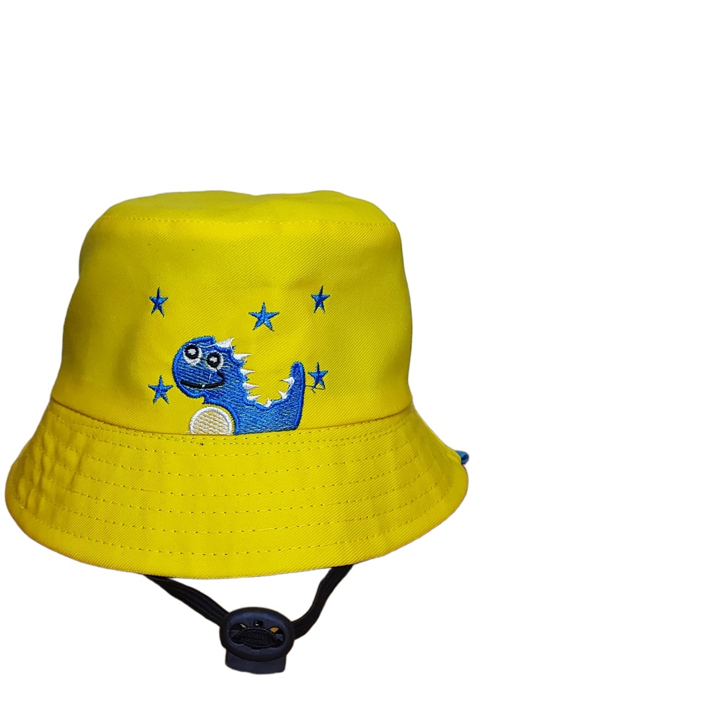 Topi Bucket Anak Tali Laki Laki Perempuan Model Dino Bintang Usia 2 - 7 Tahun