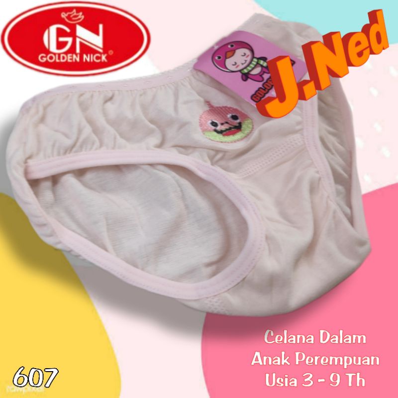 J607 Celana Dalam Anak  Wanita Murah Cd Anak Wanita Golden Nick