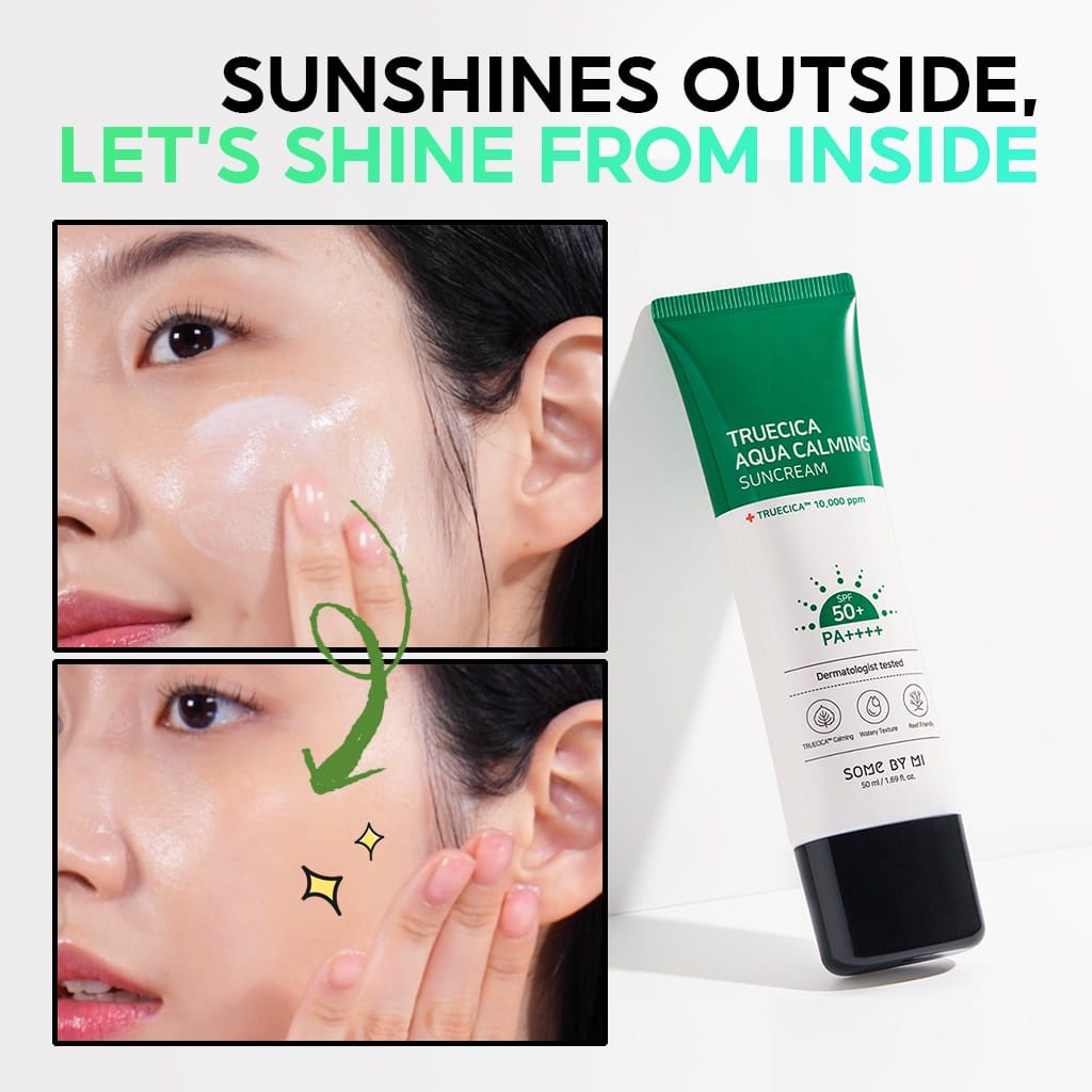 [BPOM] Some By Mi / SOMEBYMI - Truecica Mineral Calming Tone Up Suncream 50ml | Aqua Calming Suncream 50ml
