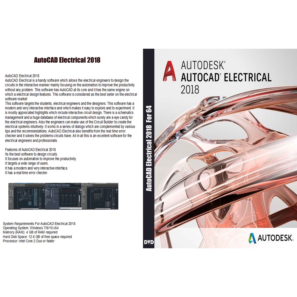 DVD-AutoCAD Electrical 2018 X64