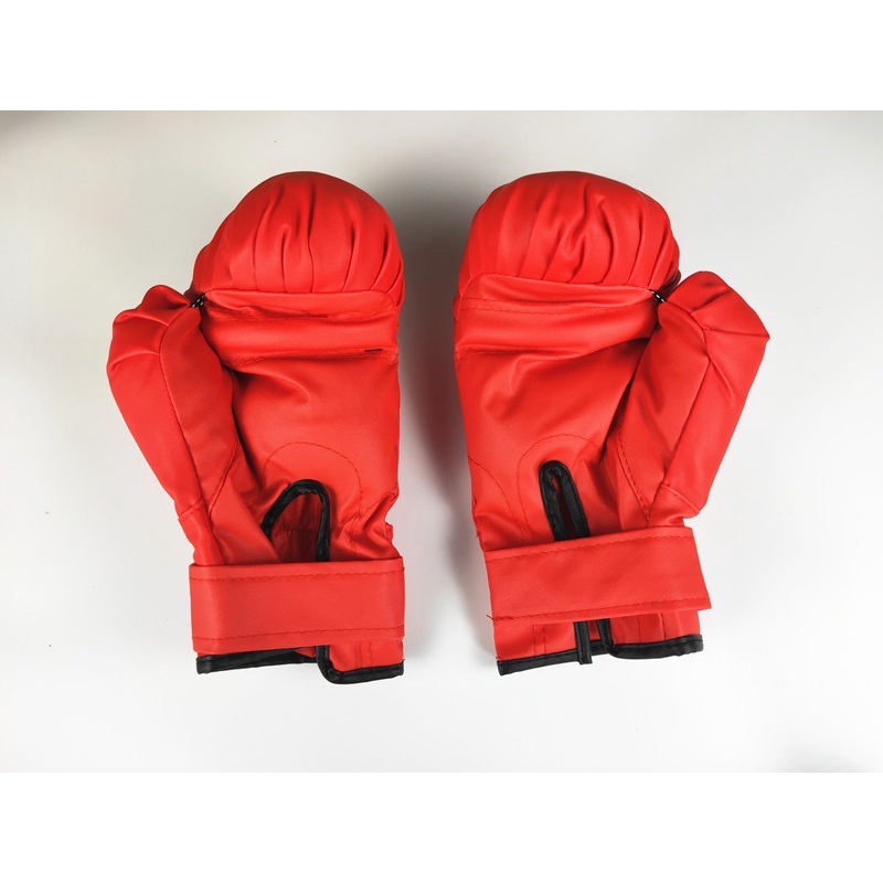 SARUNG BOXING TINJU TEBAL MERAH LATIHAN TUMBUK ANAK DAN REMAJA