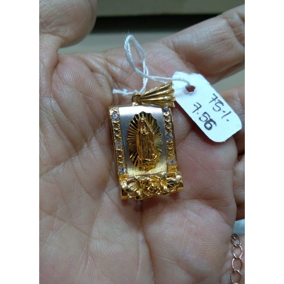 Liontin emas 75 bunda maria kombinasi