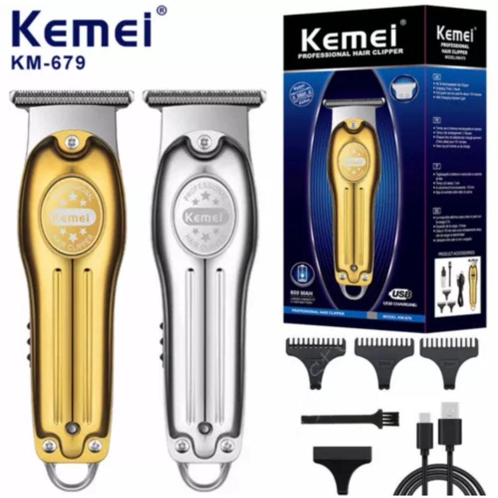 Hair Clipper Detailer Trimmer Cukuran Kemei KM 679 - Alat Cukur Rambut Kemei