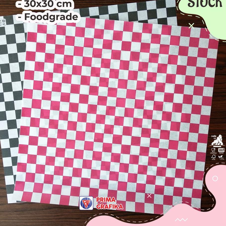 

DNL873 READY STOCK Kertas Roti Motif CATUR Foodgrade - Wrap Paper / Kertas Bungkus Gorilla Pack **
