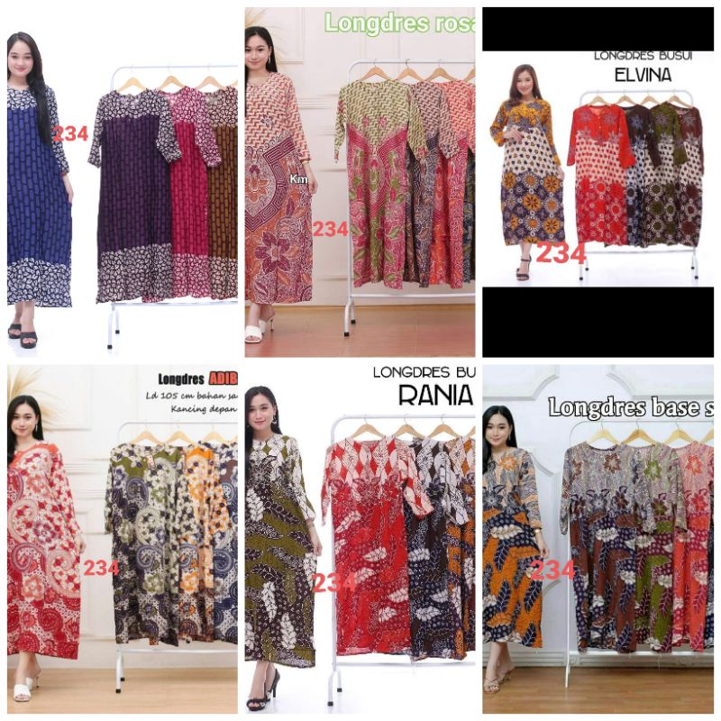 Paket Hemat 100.000 dapat 3 pcs Daster Panjang Ukuran Standar