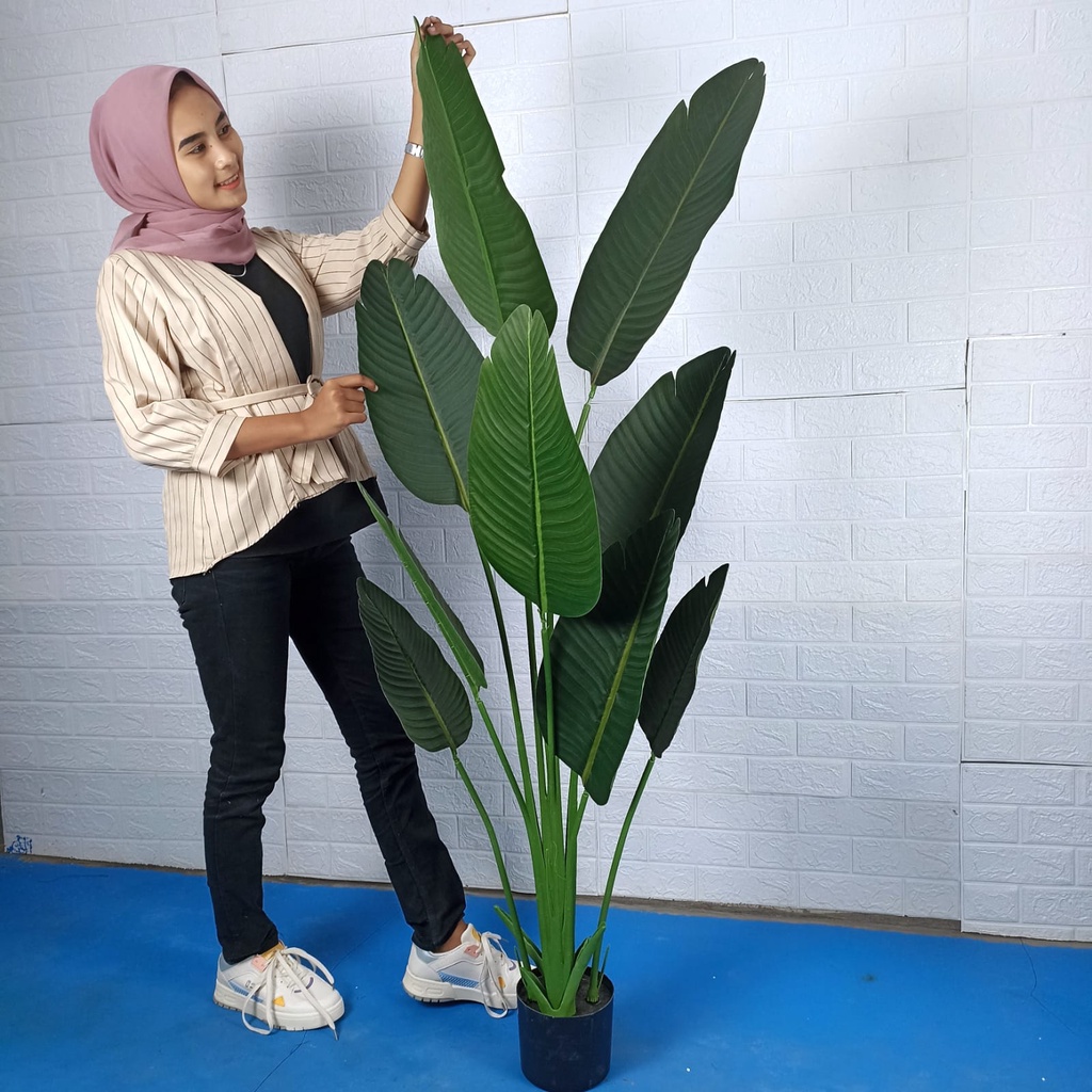 AND / COD / Tanaman Pohon Pisang 1.6 Meter Pohon Artificial Import Dekorasi Rumah Kantor Caffe Tanaman Hias Ornamen Pajangan Banana Tree PBP78-03