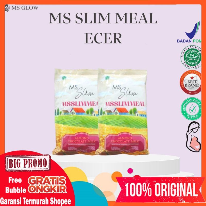 (1Sachet) Ecer Ms Meal Minuman Diet | Ms Slim Minuman Serbuk Enak MSGLOW