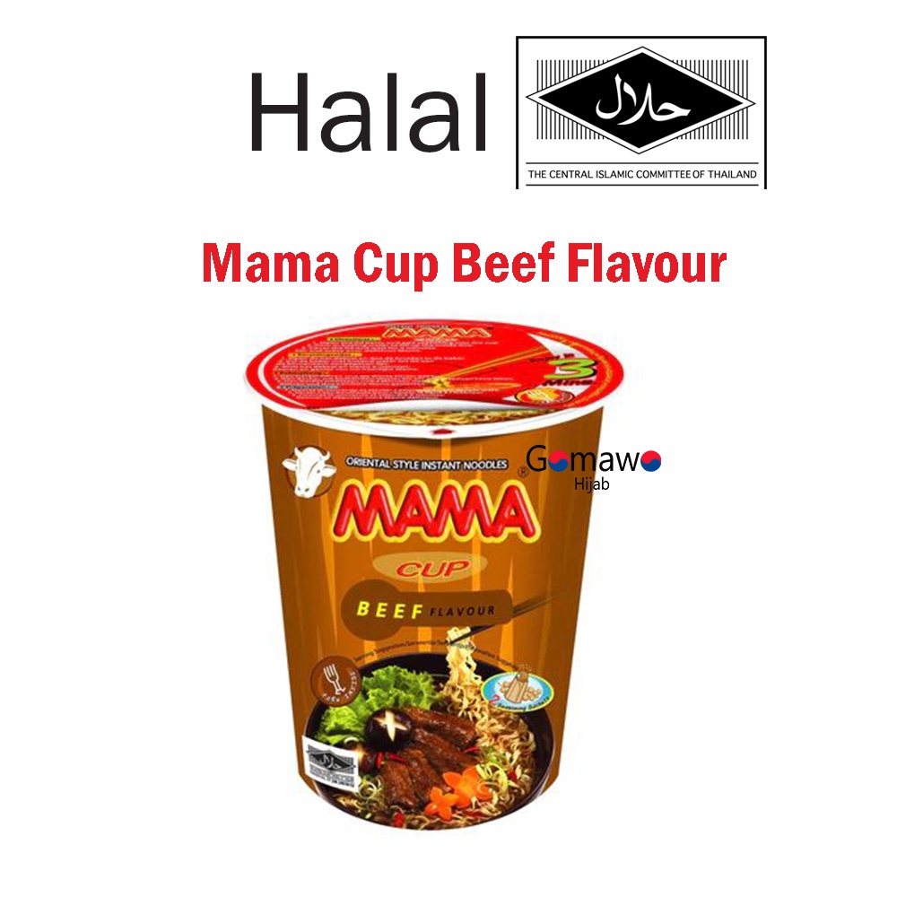 

MIE INSTAN MAMA CUP BEEF FLAVOUR HALAL THAILAND
