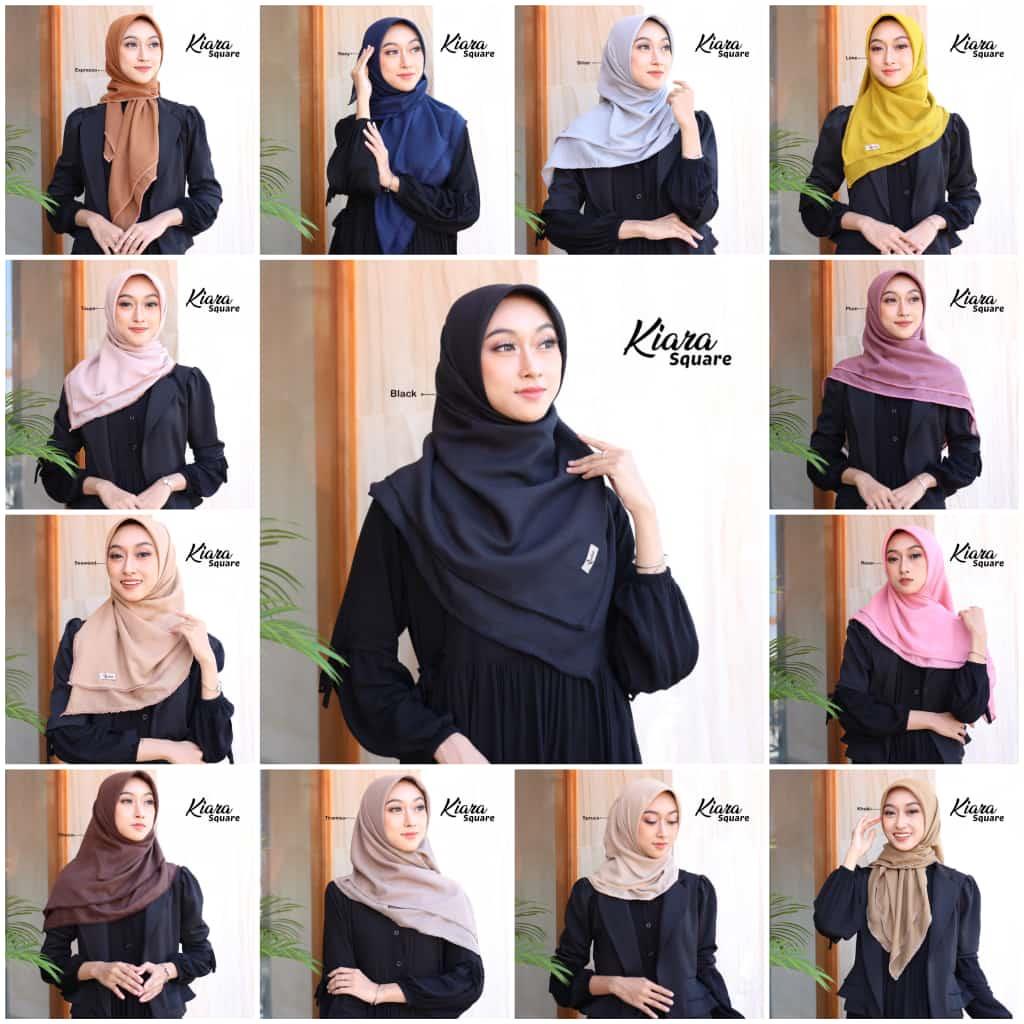 Hijab Segi empat Paris Premium Crochet - Midac