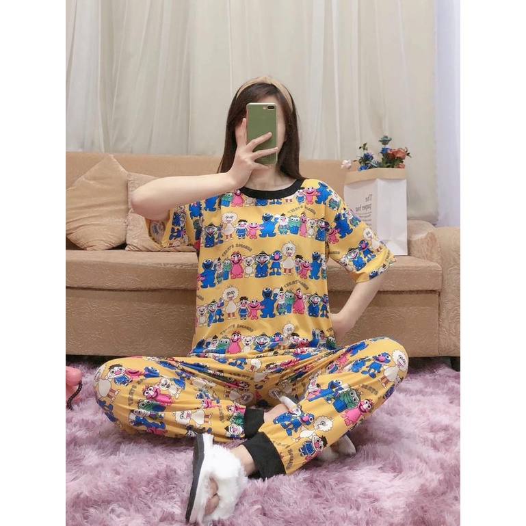 KAWAI BAJU TIDUR PIYAMA SETELAN CP JOGER ADA SIZE XL - XXL IMPORT