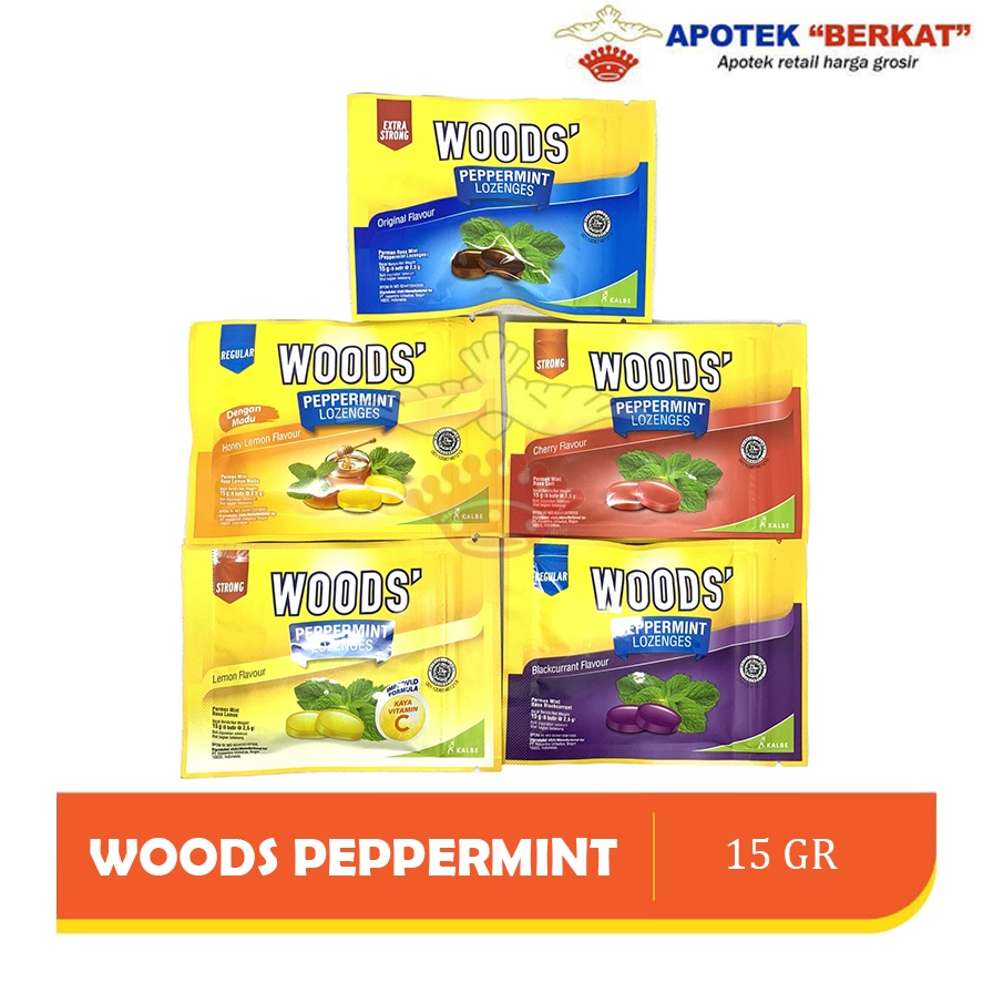 

PERMEN WOODS PEPPERMINT LOZENGES 6'