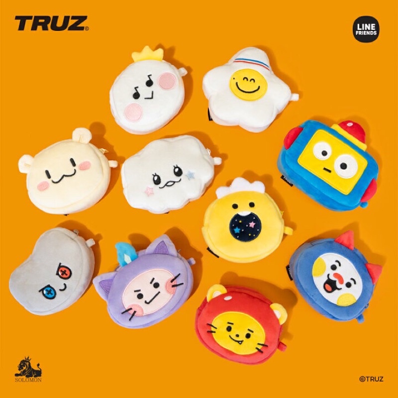 [Pre order] Truz x line friend - Truz face pouch official