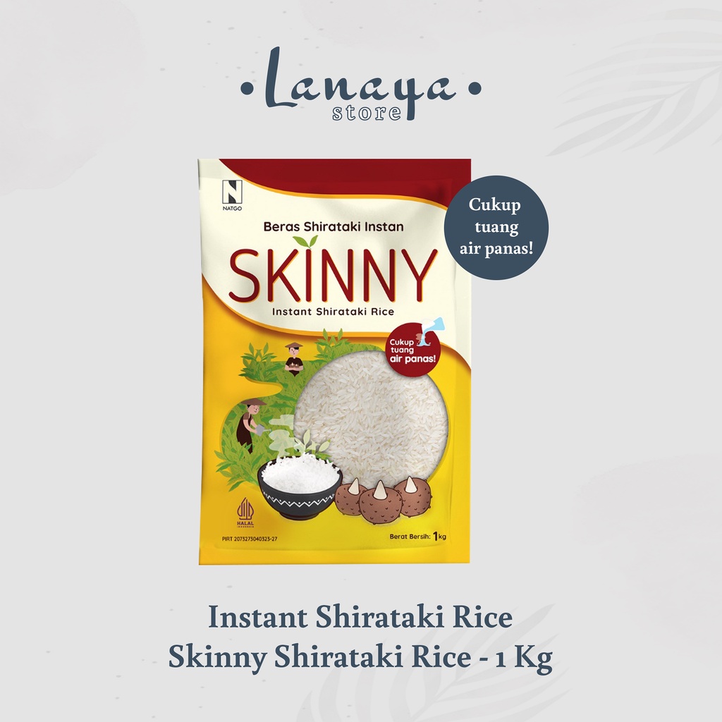 

Skinny Shirataki Rice (Beras Shirataki) Cocok Untuk Diet I 1Kg