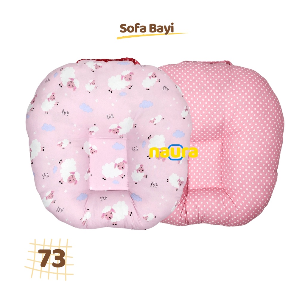 Sofa Bayi Newborn Nyaman dan Empuk - Pink