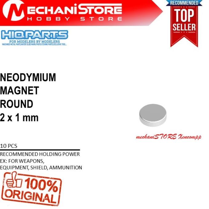 Hiq Parts Neodymium Magnet Round 2X1 Mm Hiqparts N52 Magnet 2X1Mm