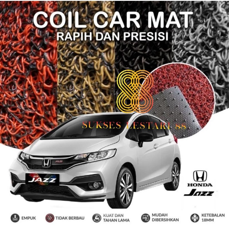 KARPET MOBIL PREMIUM HONDA JAZZ FULL BAGASI MIE BIHUN 2 WARNA