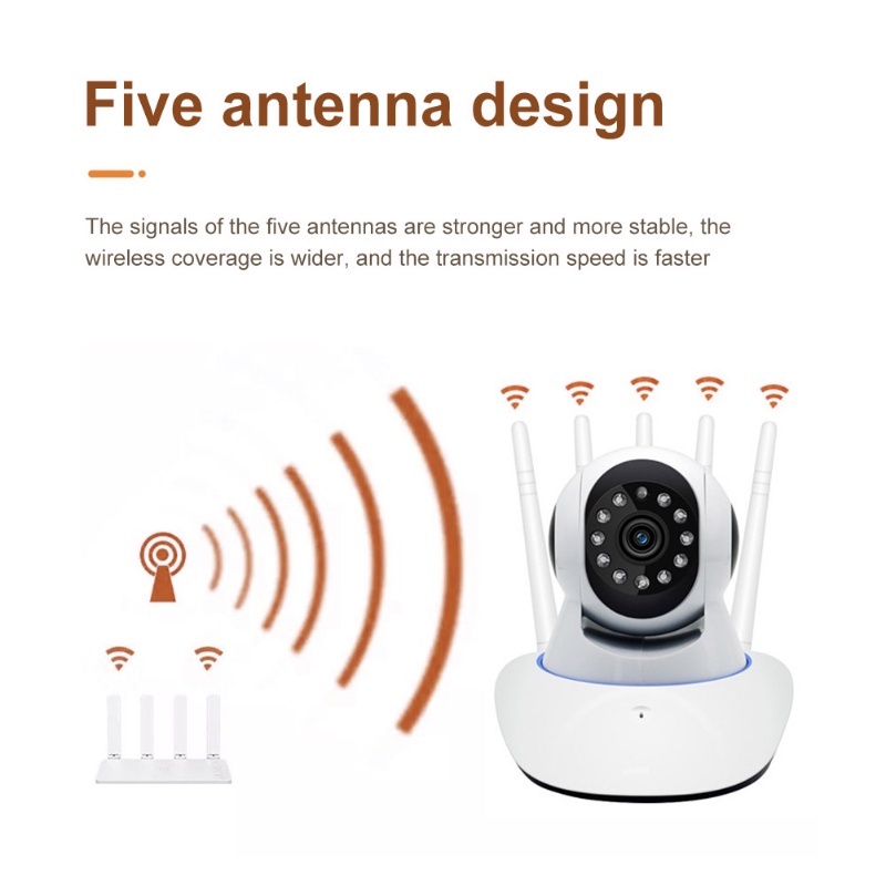 Pengawasan HD Kamera IP WiFi Wireless Smart Home Security Surveillance Camera Audio Two-Way Baby Pet Monitor Kamera