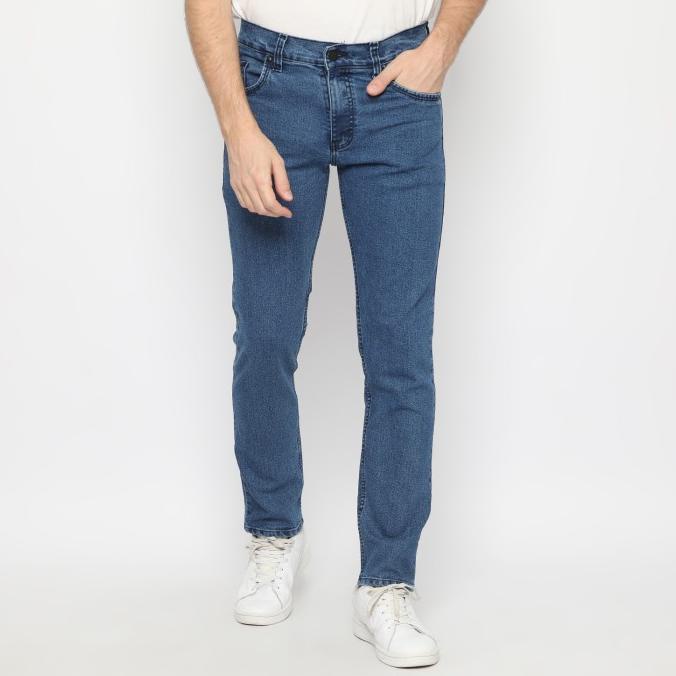 Trondheim Celana Jeans Pria Denim Chad Biowash
