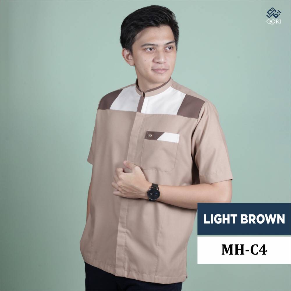 Qori Apparel Baju Koko Casual Al Mahdi (Lengan Pendek)